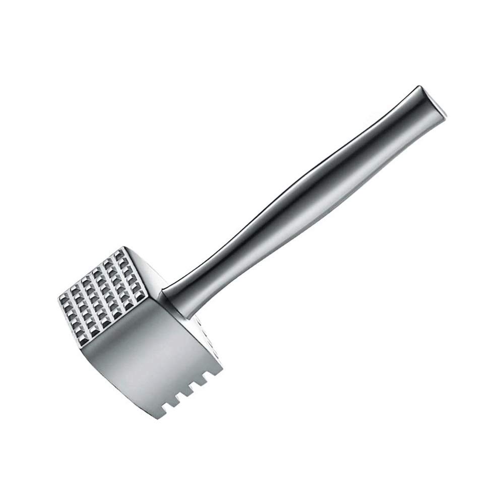 Premium Heavyweight Metal Meat Tenderizer Hammer - 25.5cm Kitchen Mallet for Steak, Chicken & Poultry - Ergonomic Non-Slip Grip - Perfect for Home Cooking, BBQ & Restaurant Use