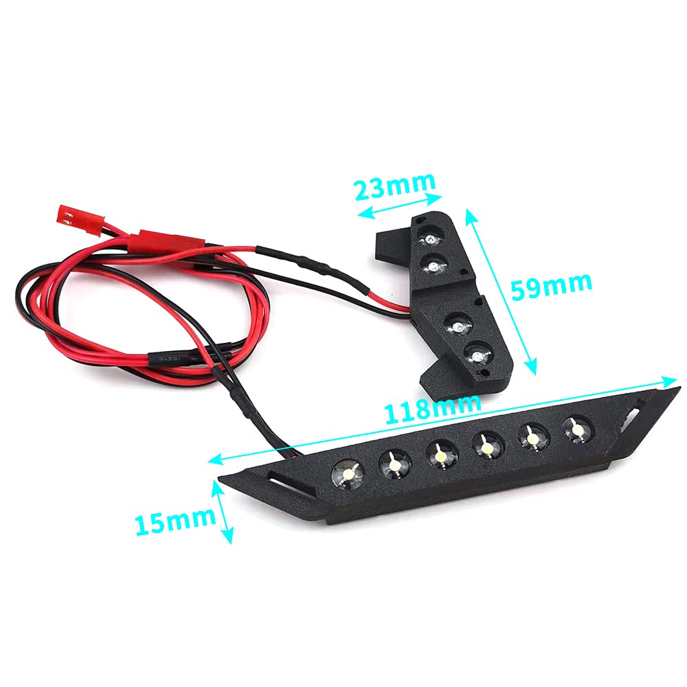 High-Performance Front & Rear LED Light Kit V2 for Traxxas Slash 1/10 4x4 & 2WD VXL - Off-Road Racing & Night Driving Accessories