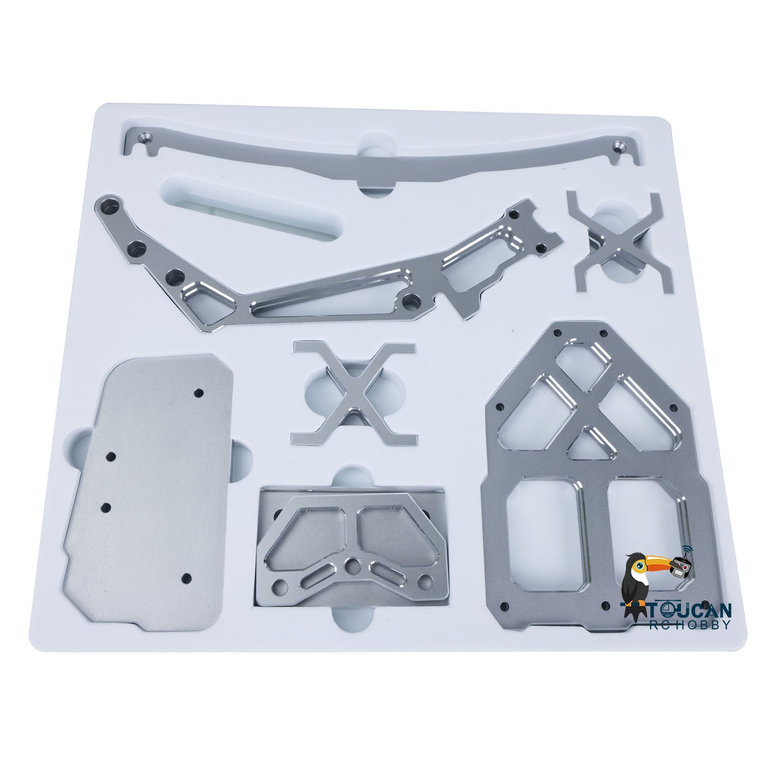 MTM Metal Tray Holder with Adjustable Strap for Flysky Paladin PL18EV Remote Controller - Durable RC Vehicle Accessories for Trucks, Excavators & Model Cars | Perfect for Racing, Construction Simulation & Outdoor RC Adventures