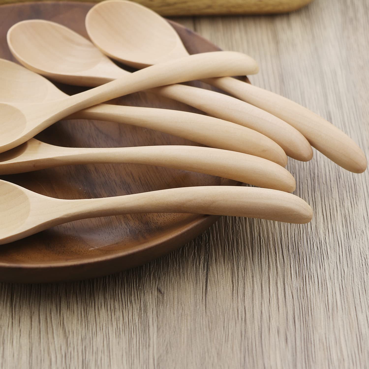 ADLORYEA 6-Piece Wooden Spoons Set - 7