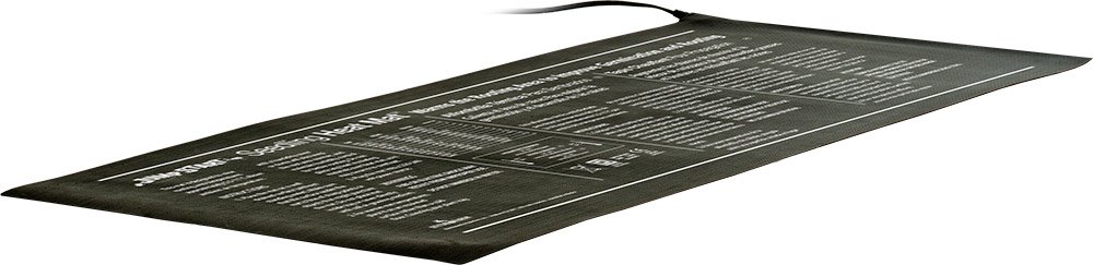 Premium Large Black Heat Mat for Reptiles & Seedlings - Waterproof & Energy Efficient Heating Pad for Terrariums, Greenhouses & Indoor Gardening