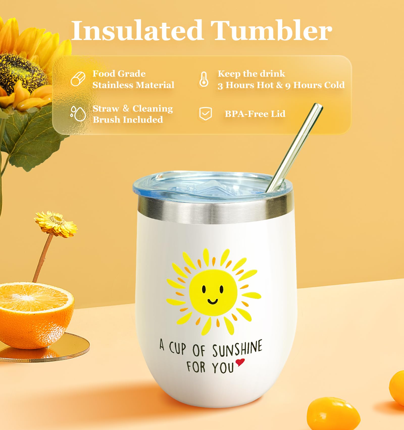 **Sunflower Gifts for Women - Birthday, Thank You, Graduation & Care Package Ideas for Mom, Grandma, Sister & Best Friend - Perfect for Sunshine-Themed Occasions & Thoughtful Surprises**