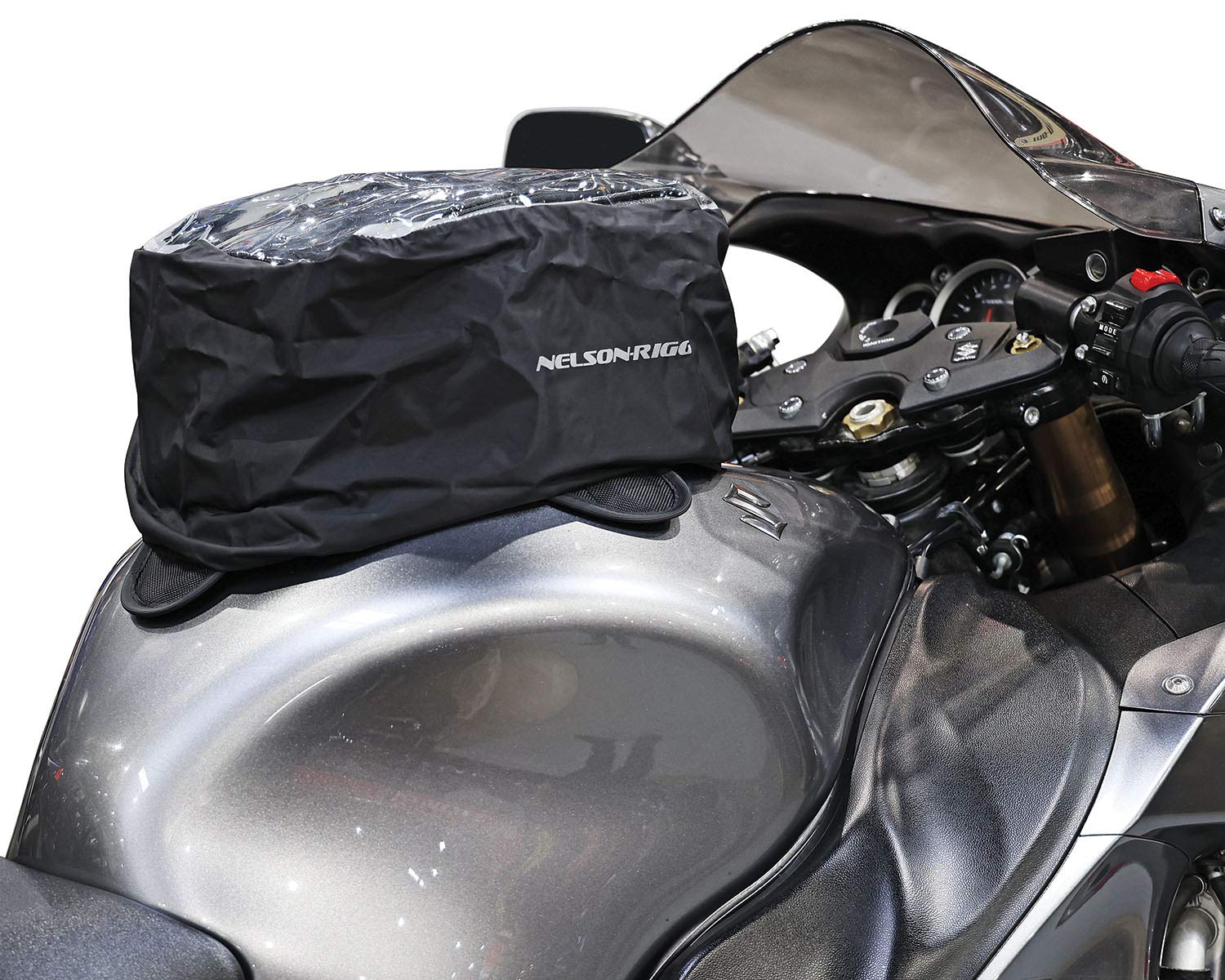 Nelson-Rigg Commuter Sport Motorcycle Tank Bag - Magnetic & Strap Dual Mount System for Secure Riding - Perfect for Daily Commute and Adventure Tours