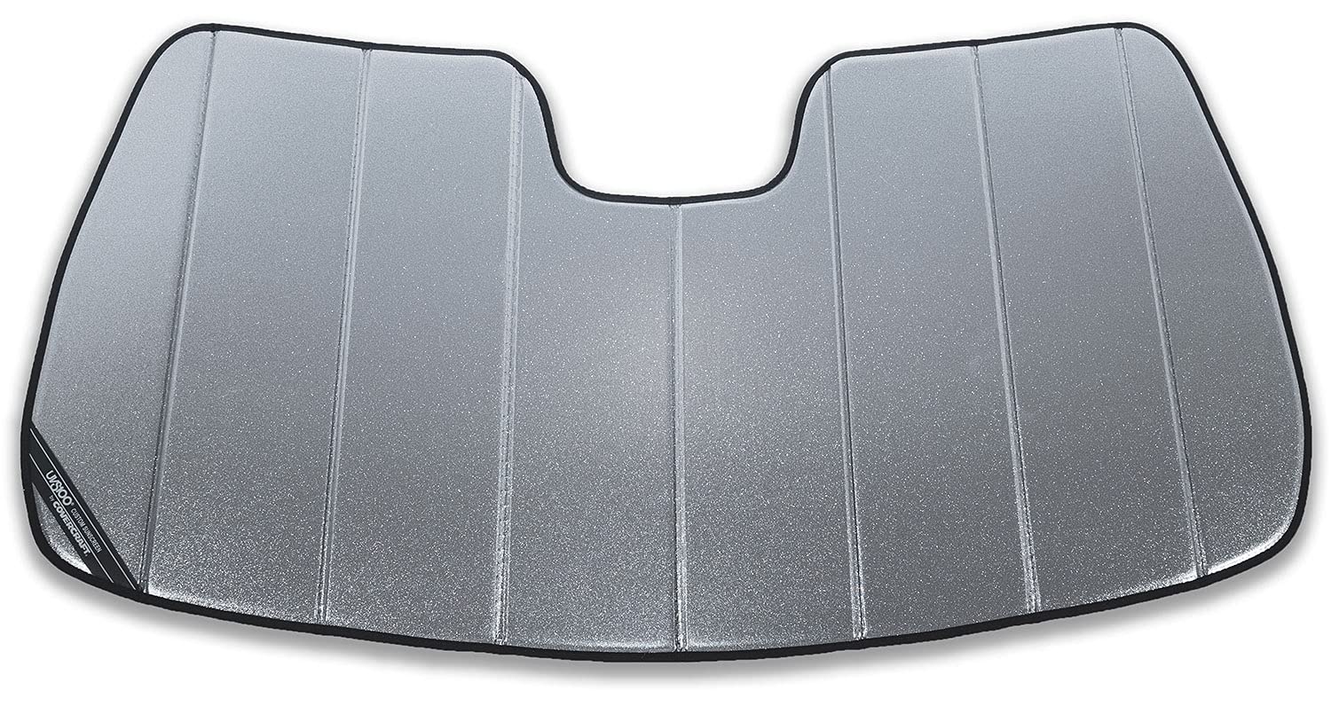 Covercraft UVS100 Premier Series Custom Sunscreen - Galaxy Silver UV10773GS | UV Protection for Car Windshield & Dashboard | Heat & Glare Reduction for Summer Driving