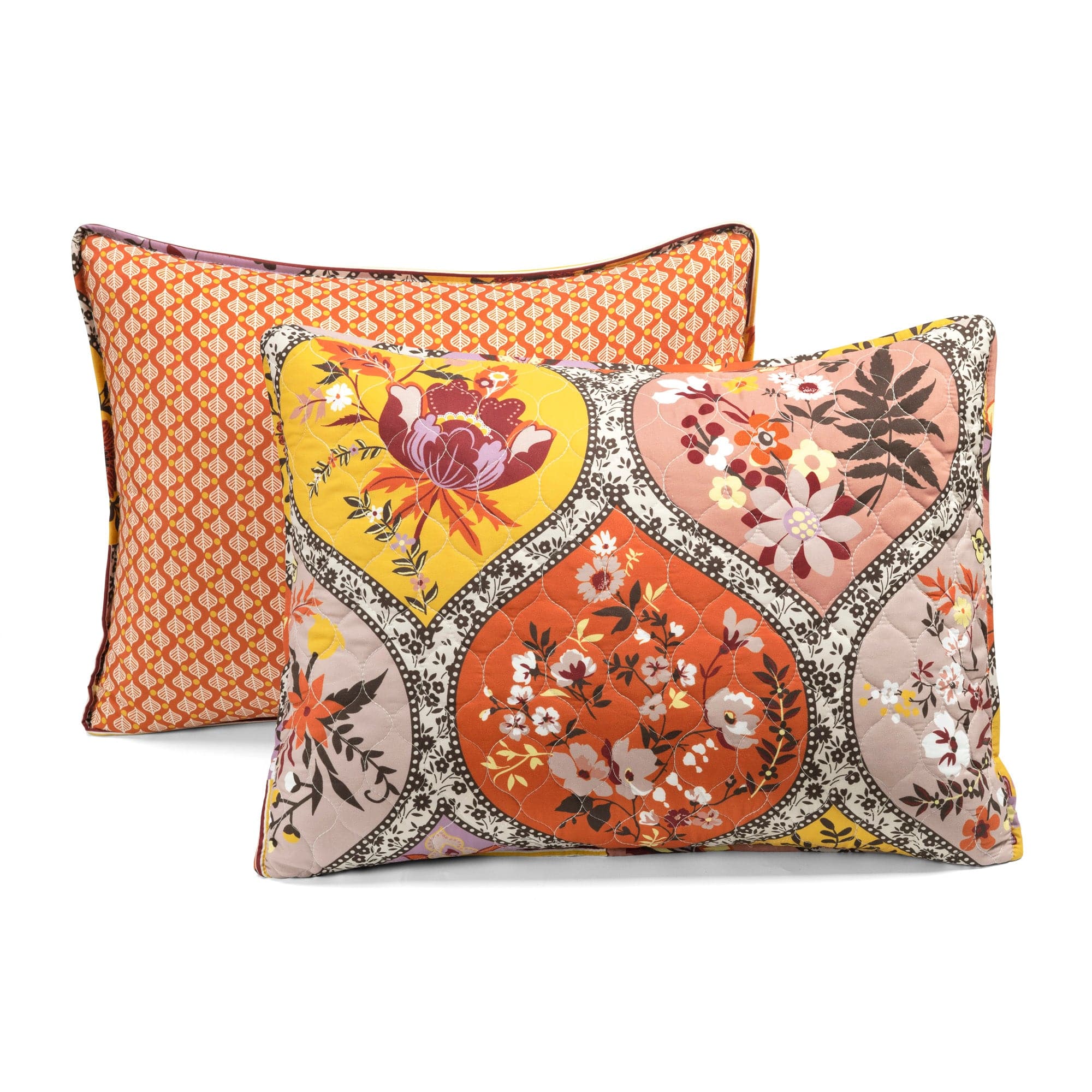 Bohemian Flower Cotton Quilt 3-Piece Bedding Set | Soft & Breathable Comforter, Pillow Shams & Bed Skirt | Perfect for Boho Chic Bedroom Decor & Guest Room Styling