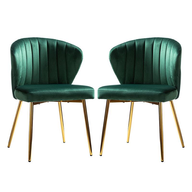 Aruna Side Chair Set - Modern Dining Chairs for Kitchen, Living Room & Office - 2-Piece Wooden Accent Chairs with Cushion - Perfect for Small Spaces, Breakfast Nook & Home Decor