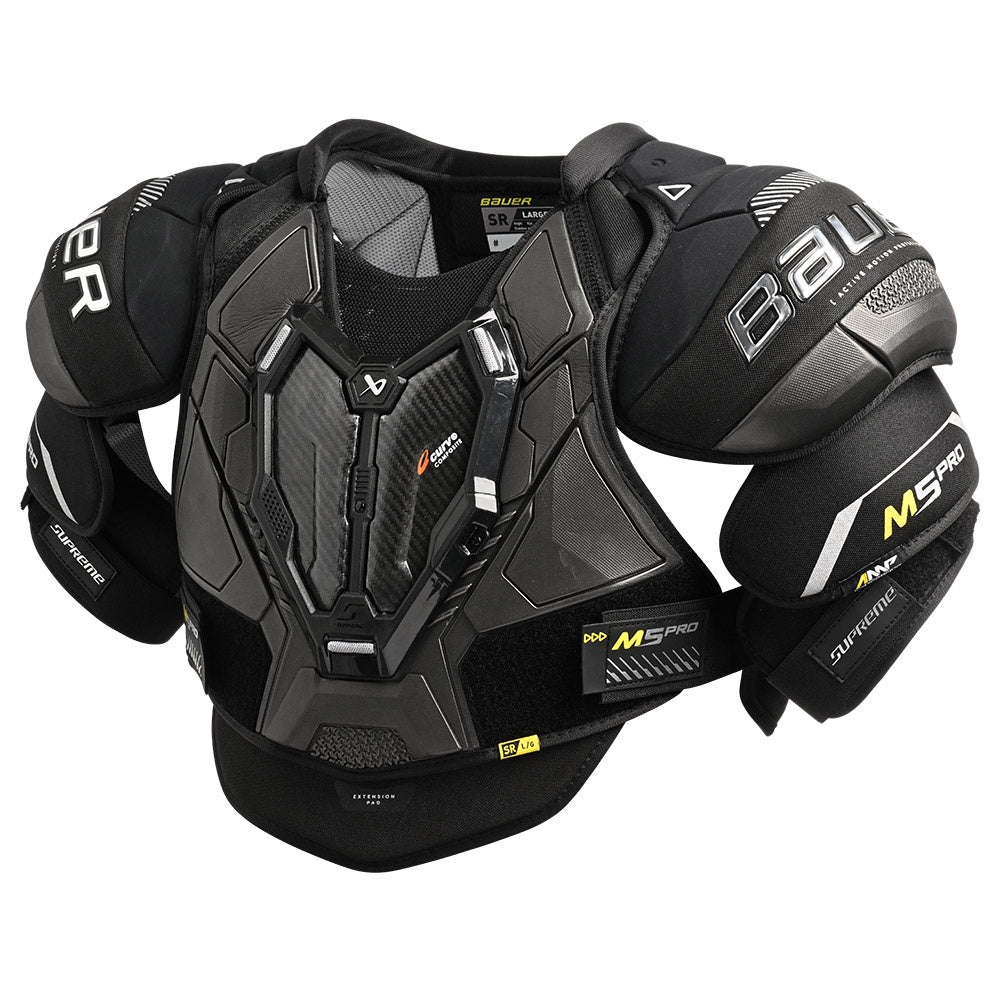 Bauer Supreme M5 Pro Intermediate Ice Hockey Shoulder Pads - Protective Gear for Youth & Adult Hockey Players - Perfect for Games, Practices & Training Sessions
