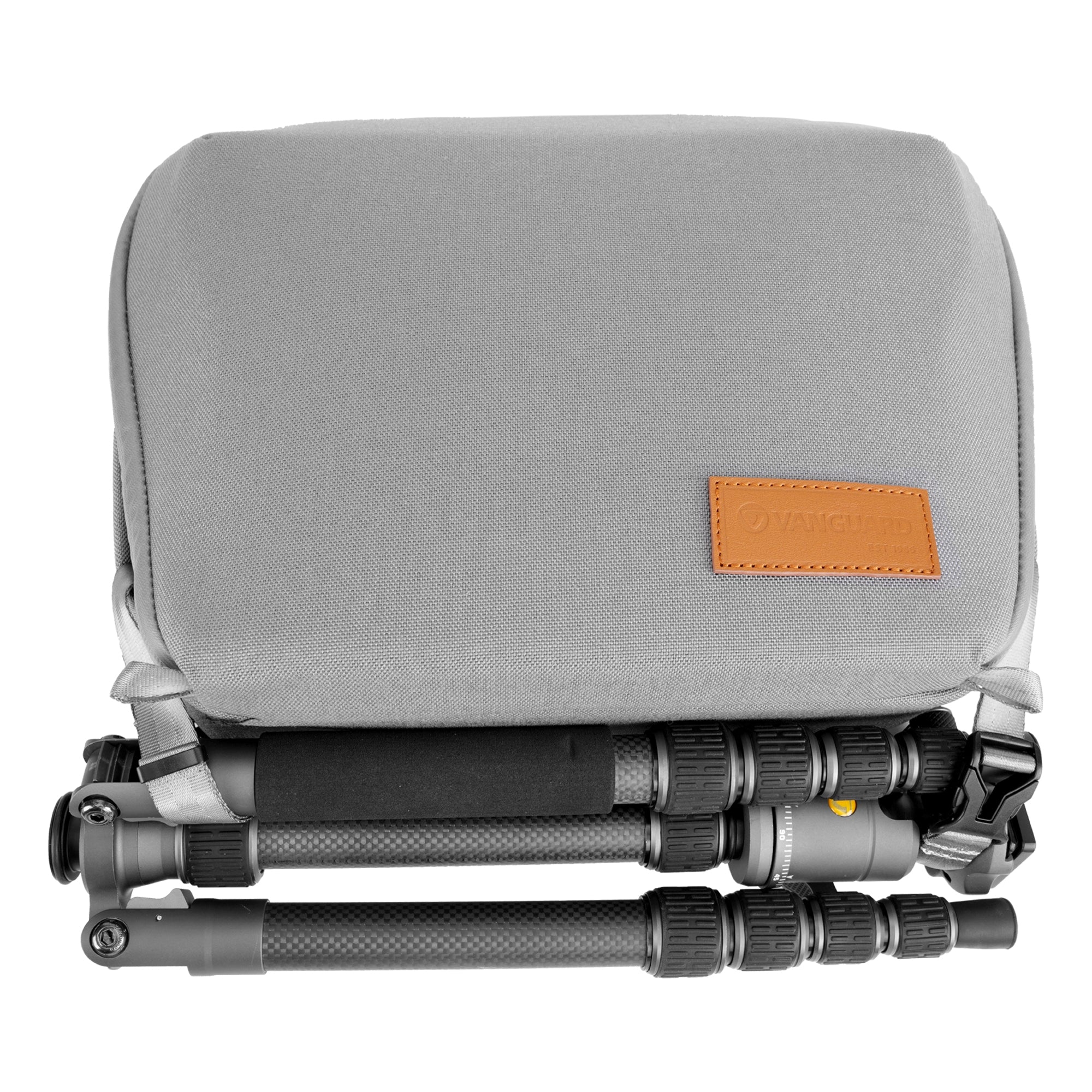 VEO City CB34 GY Crossbody Camera Bag for DSLR - Lightweight Waterproof Gray Shoulder Bag for Travel, Hiking & Everyday Use