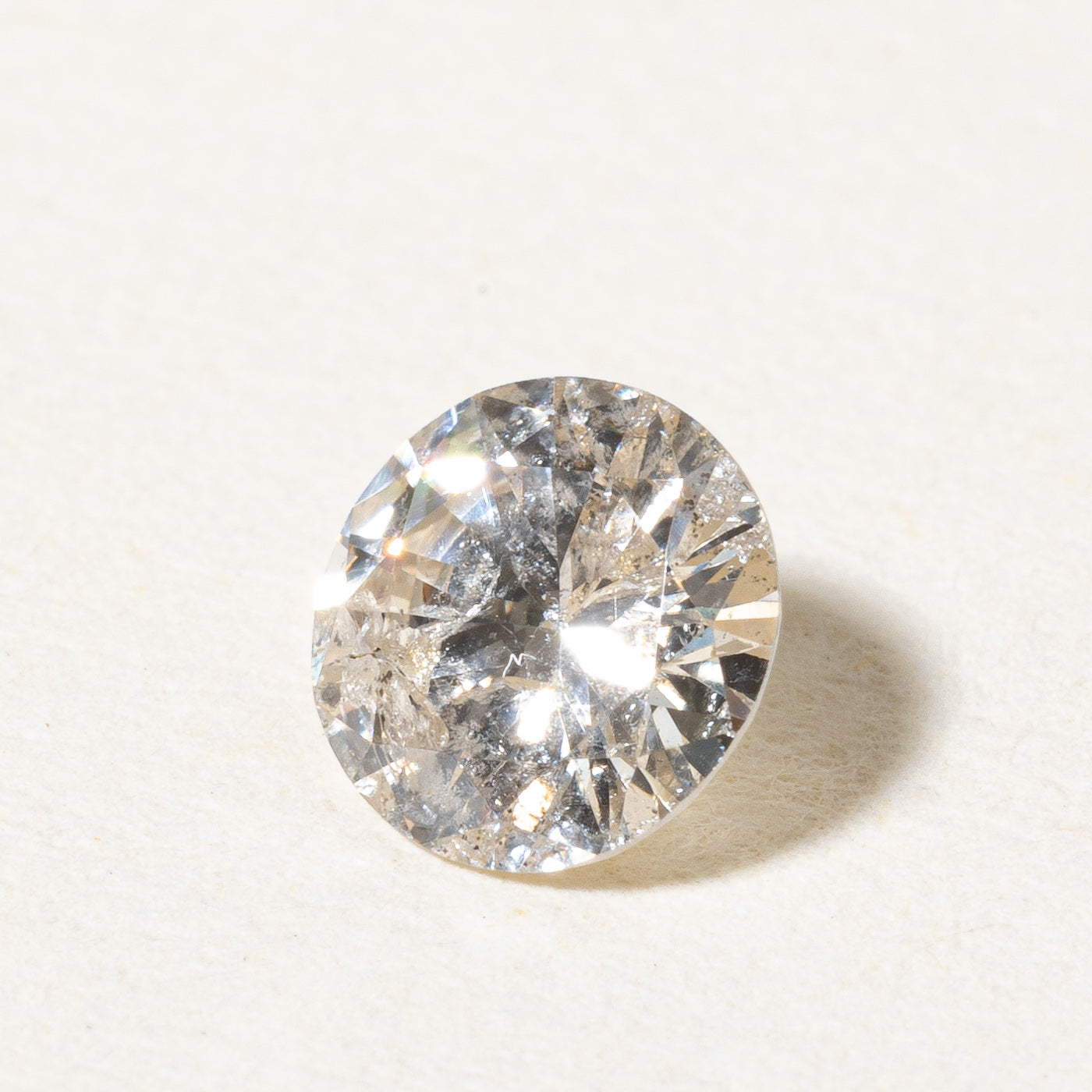 0.53ct Round Brilliant Cut Loose Diamond - I2/I3 Clarity, H/I Color | Perfect for Engagement Rings & Fine Jewelry