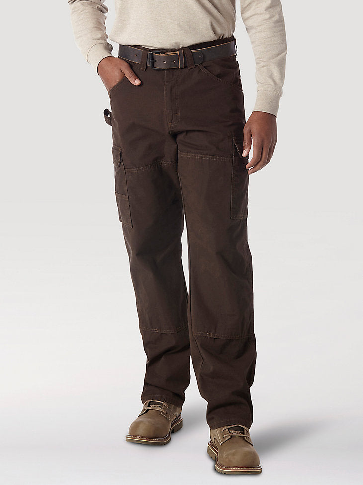 Ripstop Ranger Cargo Pants for Men - Durable Tactical Work Pants in Dark Brown | Outdoor Hiking, Camping & Workwear