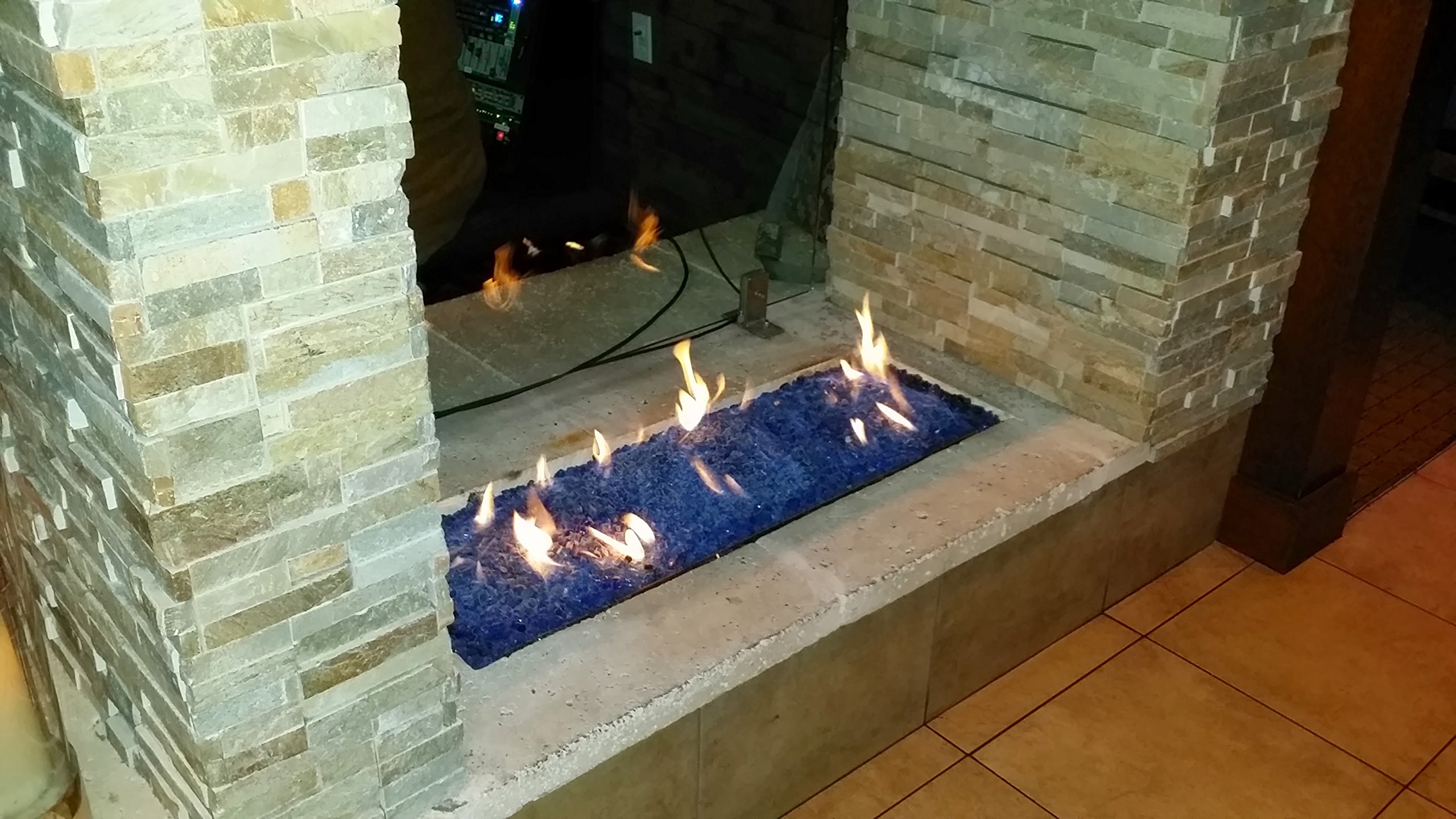 EasyFirePits 40-Inch Stainless Steel Fire Ring Mounting Kit with 316 Stainless Linear Burner – Outdoor Fire Pit Burner for Patio, Backyard, and Camping – H-Burner Design for Even Flame Distribution