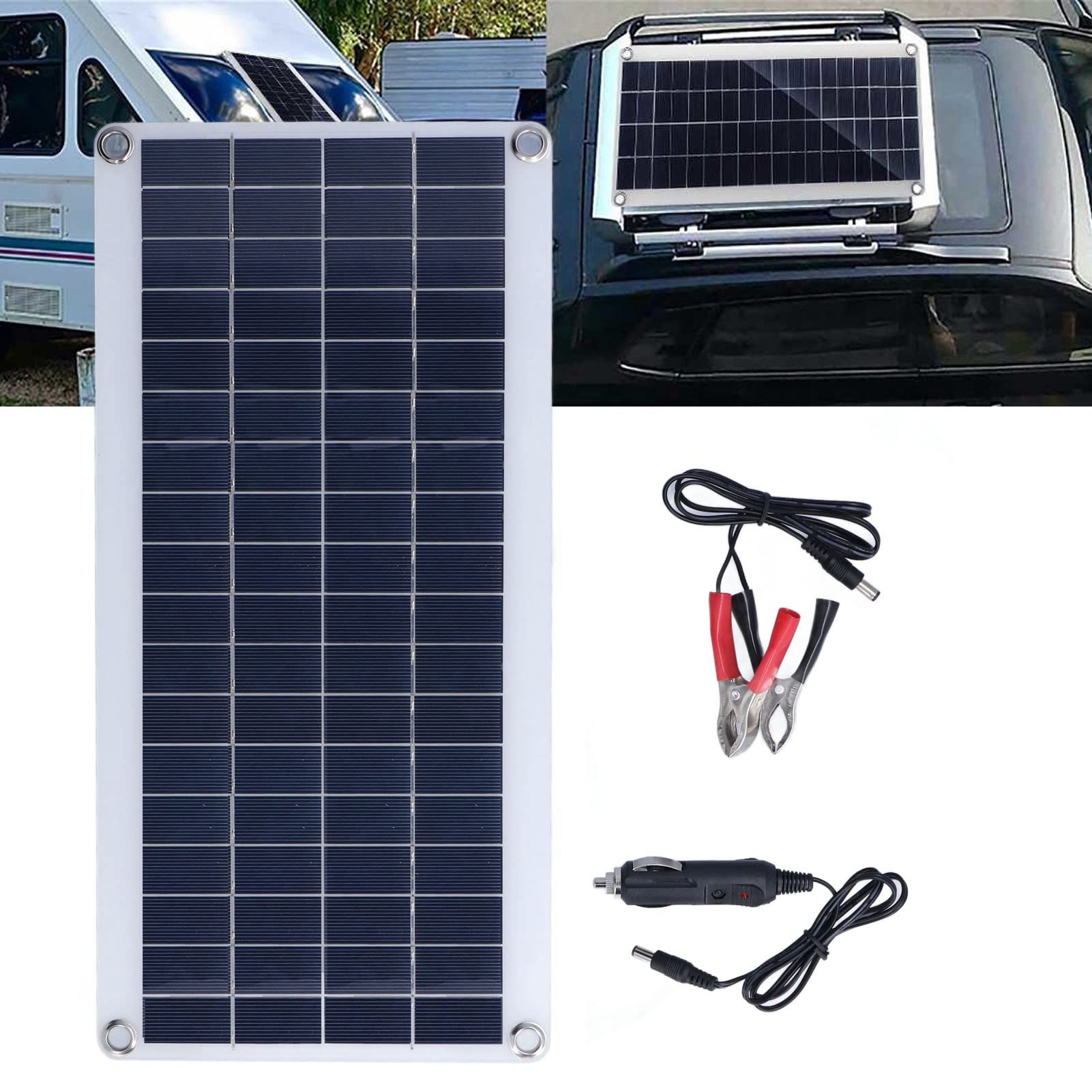 8W Flexible Solar Panel Kit - Portable, Lightweight & Durable Solar Battery Charger for Home Roof, RV, Boat & Marine Use - Perfect for Off-Grid Power, Camping & Emergency Backup