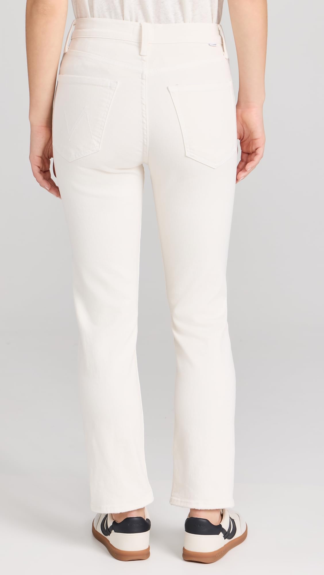 MOTHER Women's The Tomcat Ankle Jeans - High-Rise Slim Fit Stretch Denim Pants for Casual Wear & Everyday Outfits