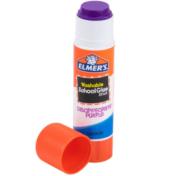 Elmer's Glue Sticks 8-Pack, 0.21 oz Purple Washable School Glue - Perfect for Arts & Crafts, School Projects, and DIY Home Decor