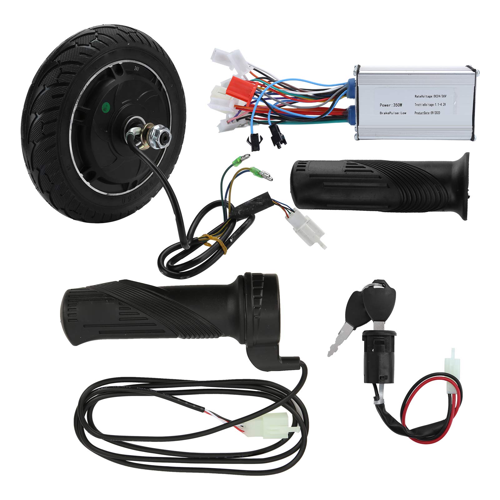 Yencoly 24V 350W Electric Scooter Conversion Kit - High Performance DIY Set for 8 Inch Wheels (25-30KM/H) | Perfect for Commuting, Campus Travel & Eco-Friendly Urban Transportation