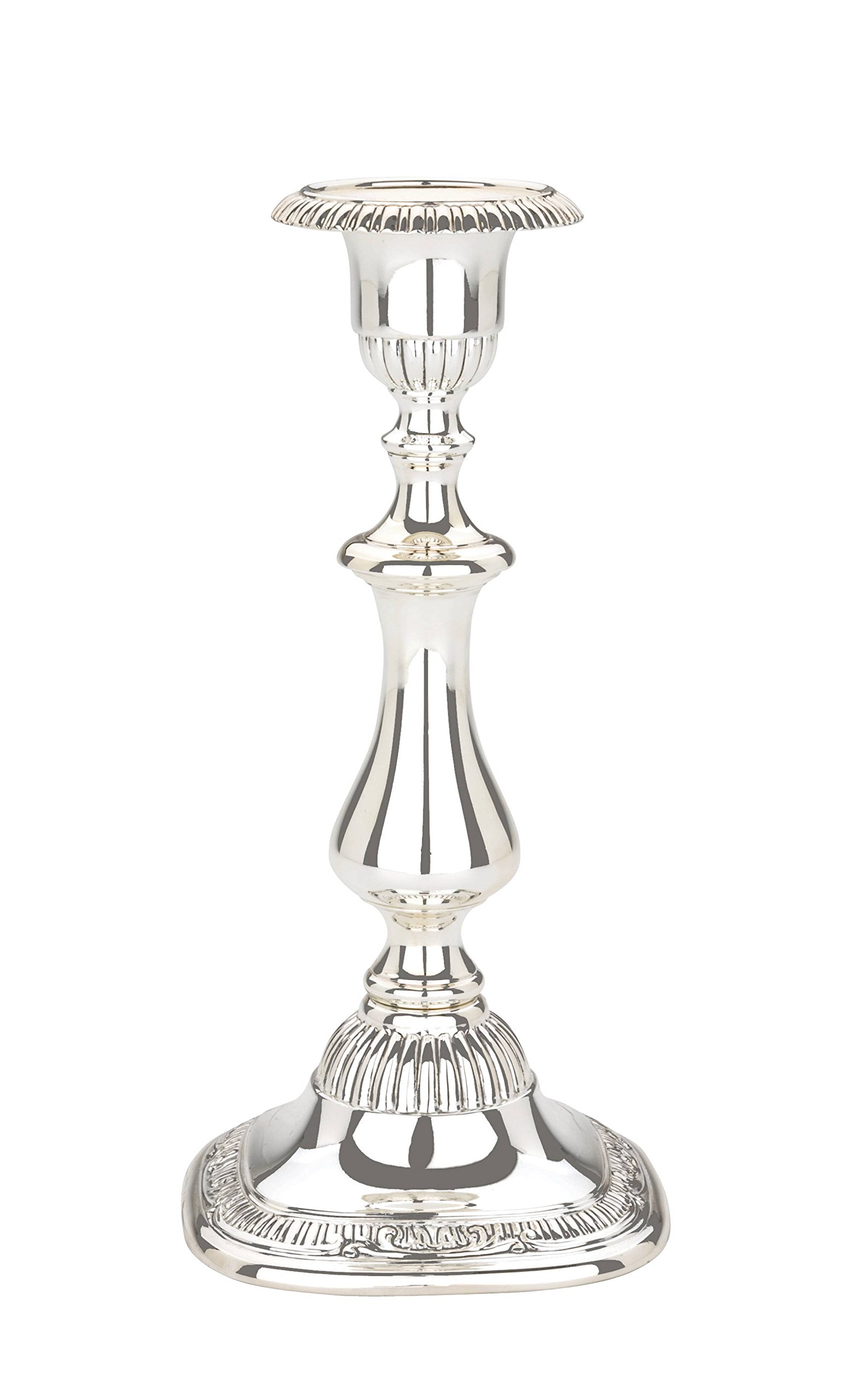 Reed & Barton Sulgrave Manor Silverplate Candlestick Holder Set of 2 - 6.10 LB Antique Metallic Finish for Elegant Dining & Home Decor