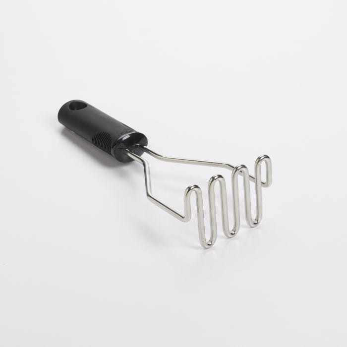 OXO Good Grips Stainless Steel Potato Masher - Ergonomic Kitchen Tool for Smooth Mashed Potatoes, Purees & Baby Food - Perfect for Thanksgiving, Family Dinners & Meal Prep