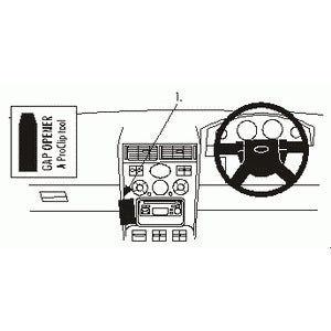 ClicOn No Holes Angled Dash Mount for Ford Mondeo (2001-2007) - Secure Phone Holder for Hands-Free Driving & GPS Navigation