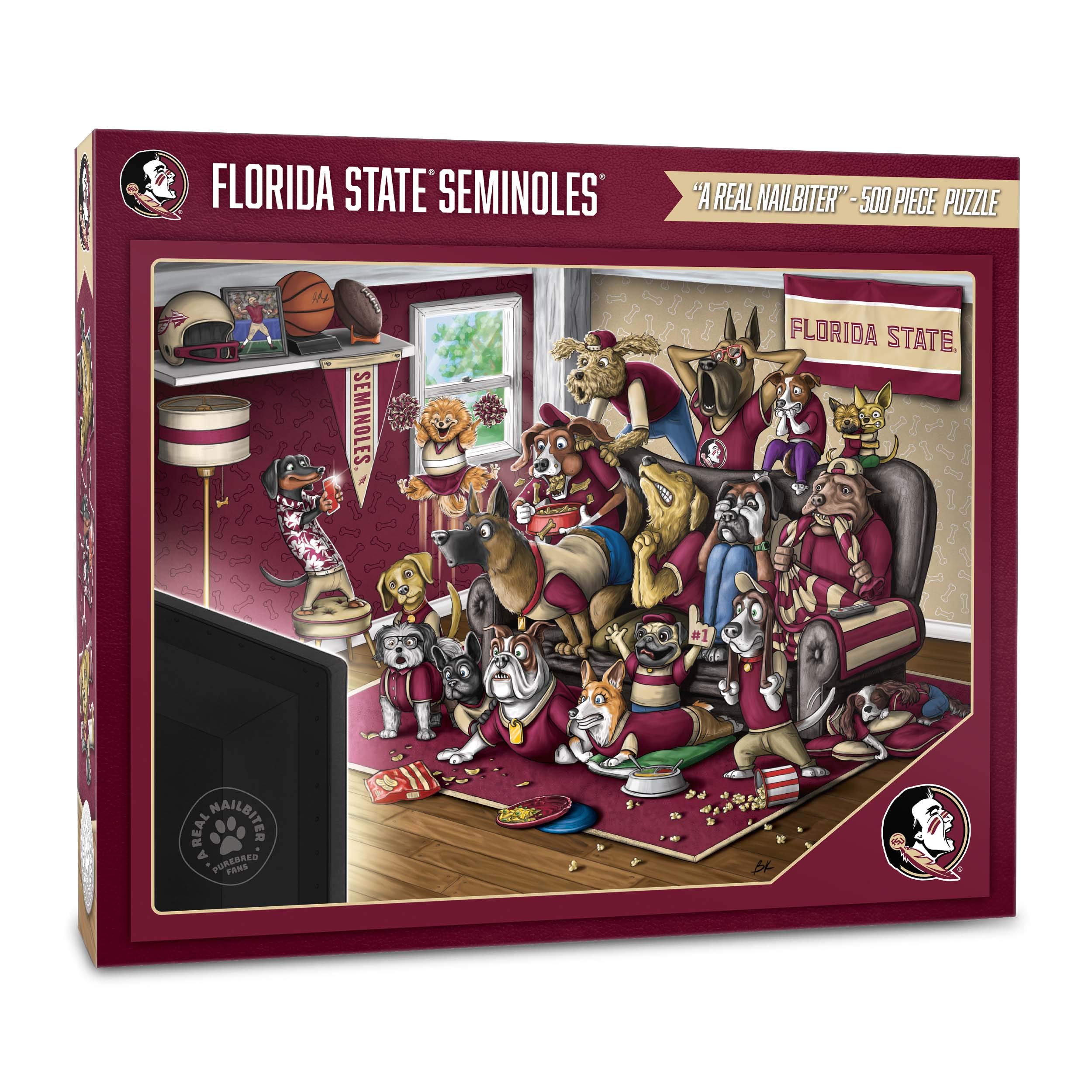 YouTheFan NCAA Purebred Fans A Real Nailbiter Puzzle - College Sports Themed Jigsaw Puzzle for Game Day Decor & Family Game Night