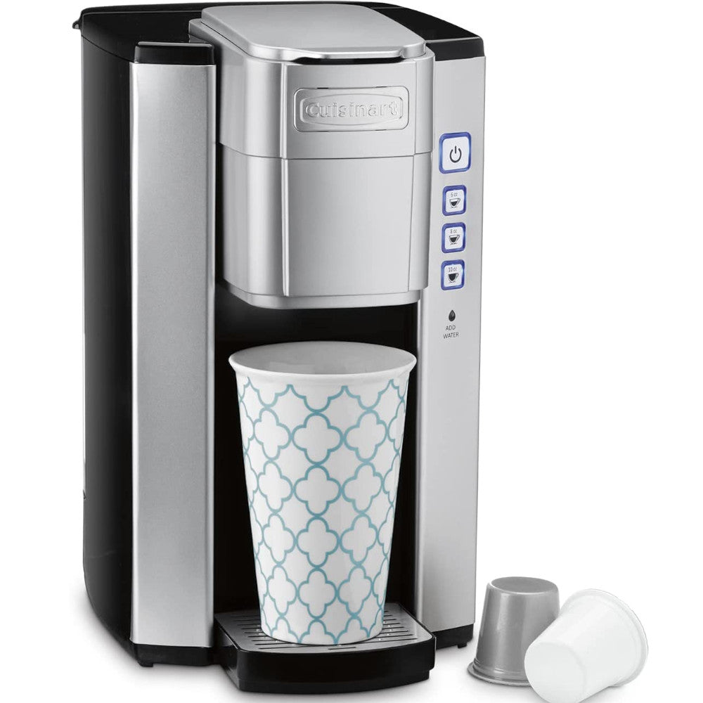 Refurbished Cuisinart Single Serve Coffee Maker with Warranty - Perfect for Home, Office, or Dorm Use