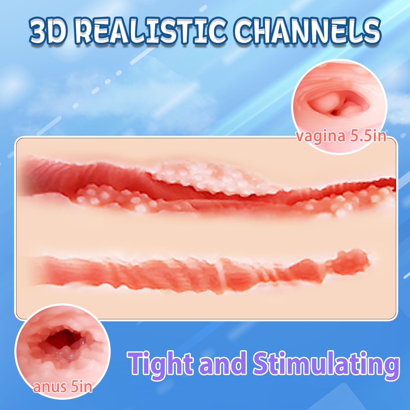 11LB Realistic Pregnant Sex Doll for Men - Dual 3D Vagina & Anal Channels Male Masturbator, Small Pocket Pussy for Intense Solo Pleasure & Orgasm - Perfect for Discreet Home Use & Fantasy Fulfillment