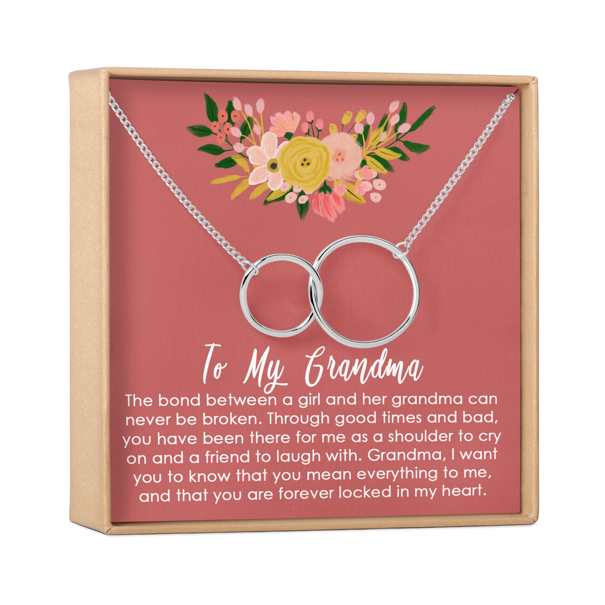 Grandma Necklace - Heartfelt Jewelry Gift with Card for Birthday, Christmas, Mother's Day & Special Occasions | Perfect for Grandmothers, Moms & Loved Ones