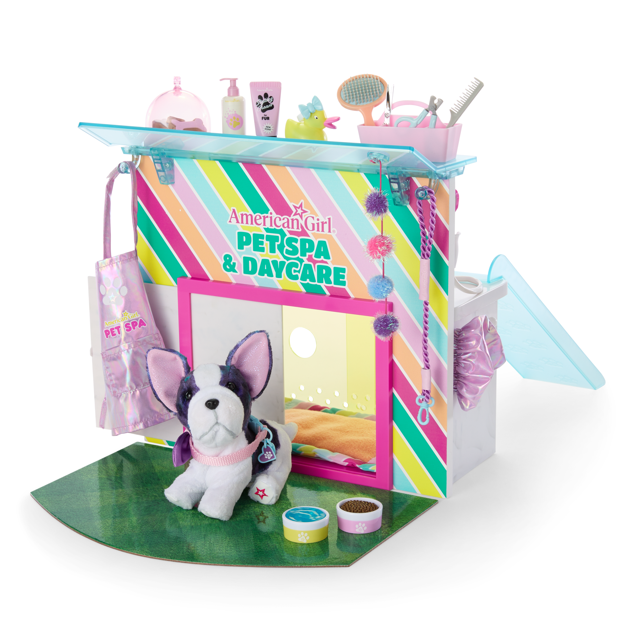 American Girl® Pet Spa & Daycare Playset - Interactive Pet Grooming Toy for Kids | Perfect for Pretend Play, Birthday Gifts & American Girl Doll Accessories | Fun Indoor Activity for Girls Ages 6+