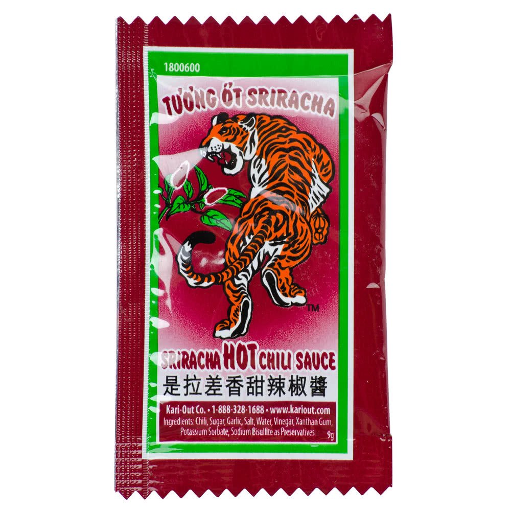 TableTop King Sriracha Hot Chili Sauce - 9 Gram Portion Packets (200/Case) | Perfect for Restaurants, Catering & Takeout Meals | Spicy Asian Condiment for Pho, Noodles & More