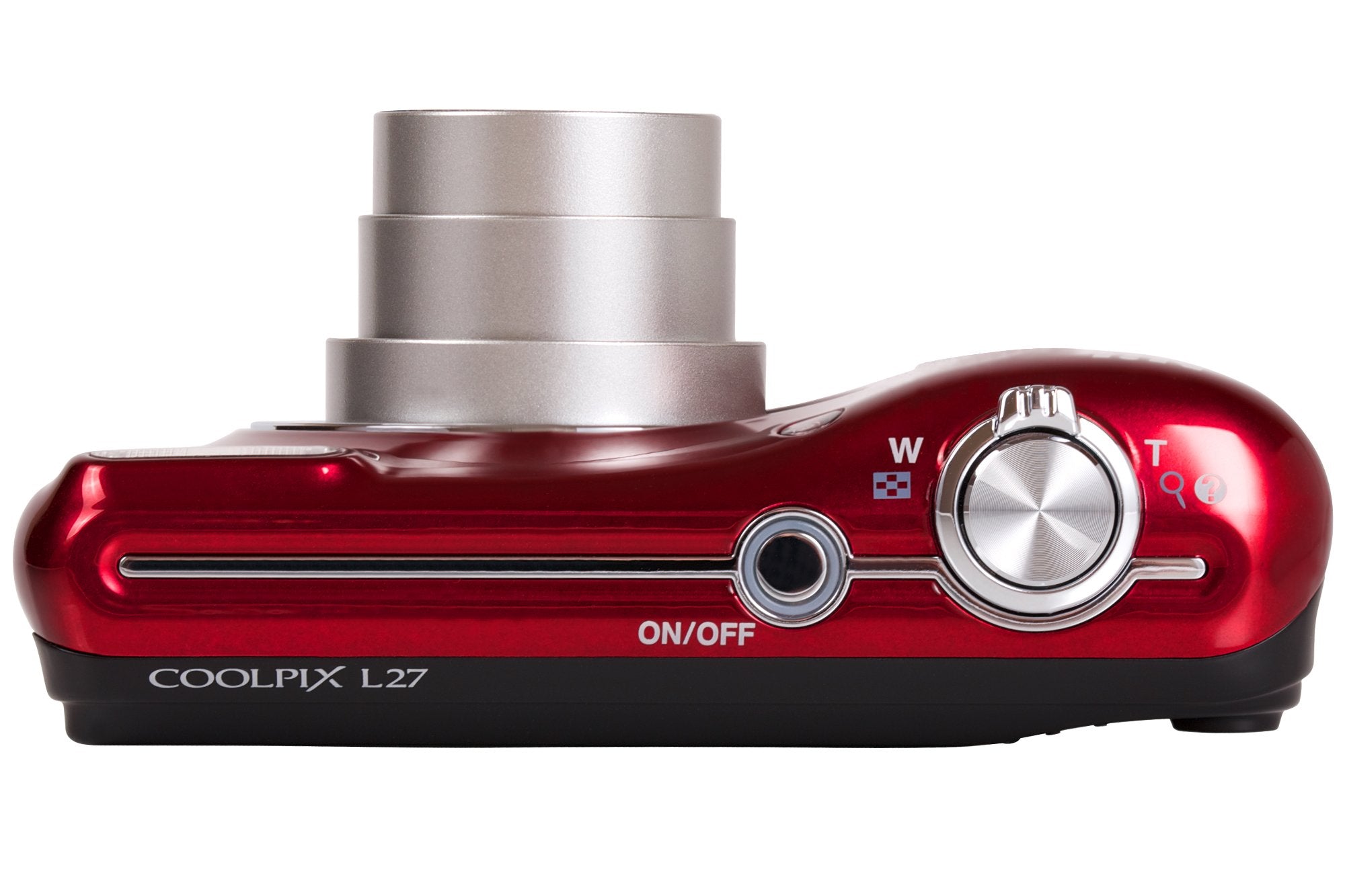Nikon Coolpix L27 16MP Digital Camera with 7x Zoom - Red | Compact Point & Shoot for Travel, Family Photos & Everyday Use