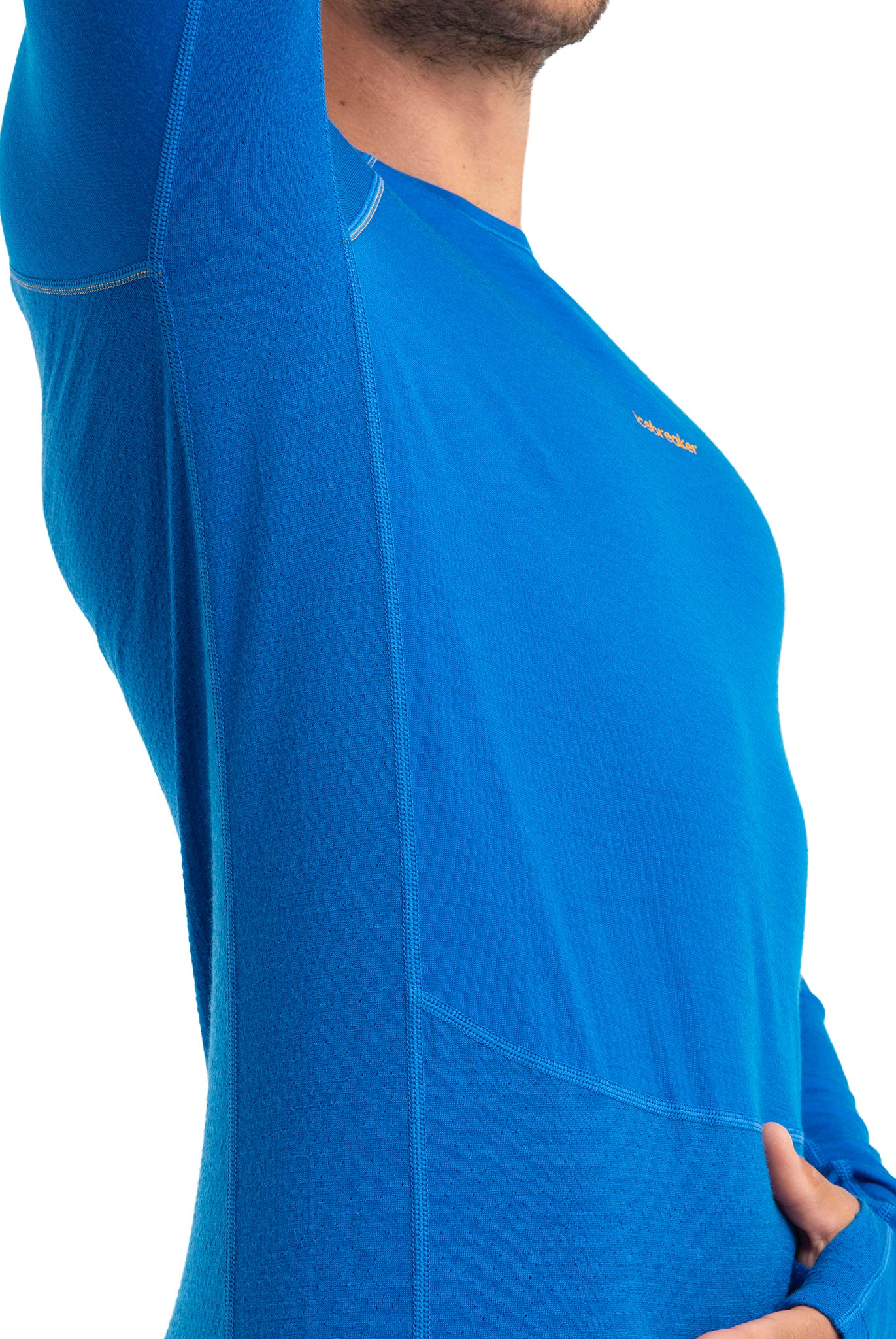 200 ZoneKnit Long Sleeve Crewneck Thermal Top for Men - Warm Winter Base Layer for Outdoor Activities & Cold Weather Sports