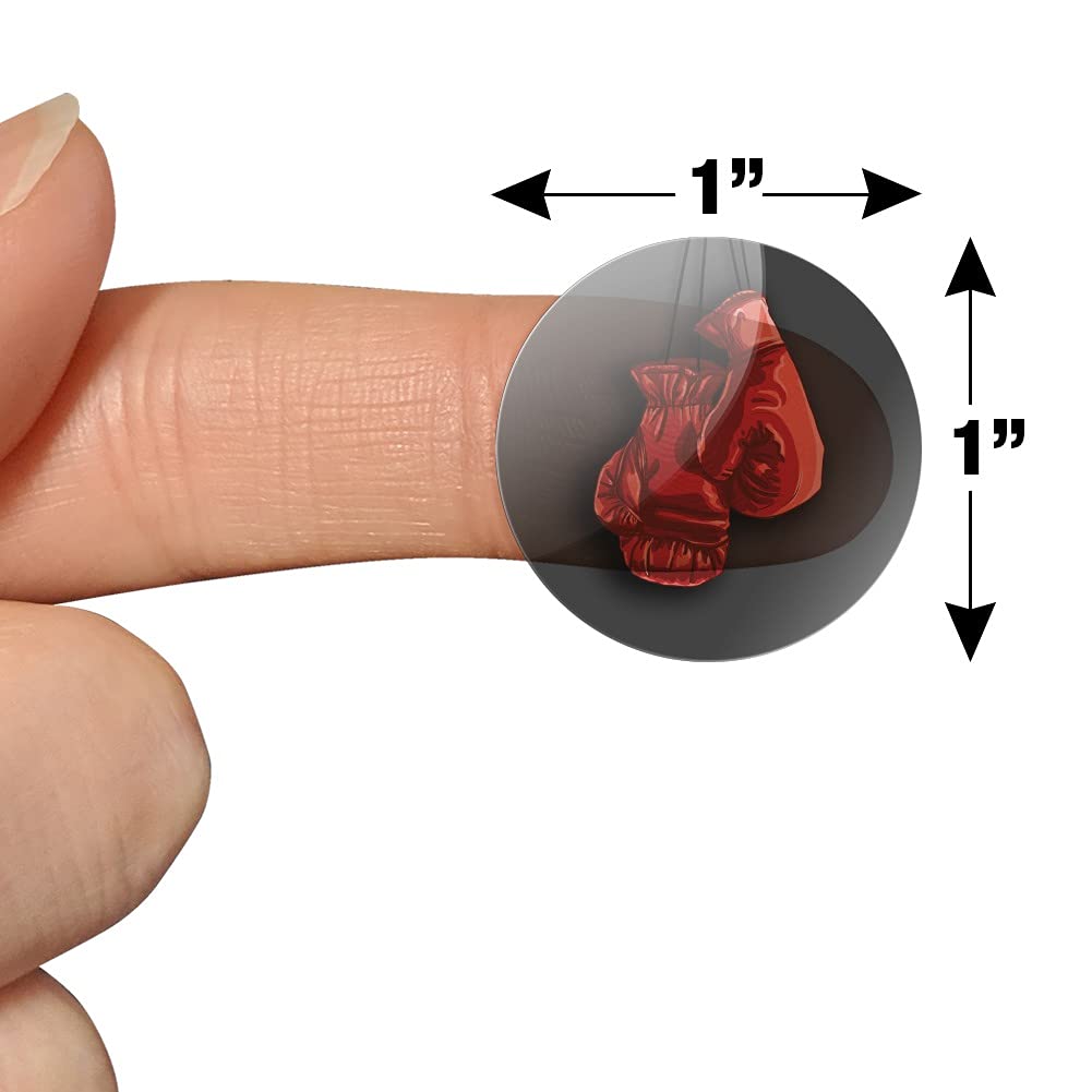 Red Boxing Gloves Clear Stickers for Scrapbooking, Planner & Crafting - Perfect for DIY Projects, Bullet Journals & Gift Decorations