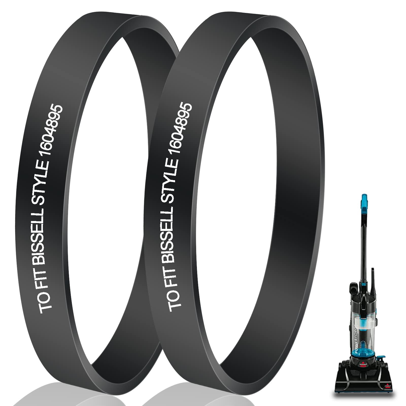 Bissell Vacuum Belts Replacement for PowerForce Compact - Home Cleaning