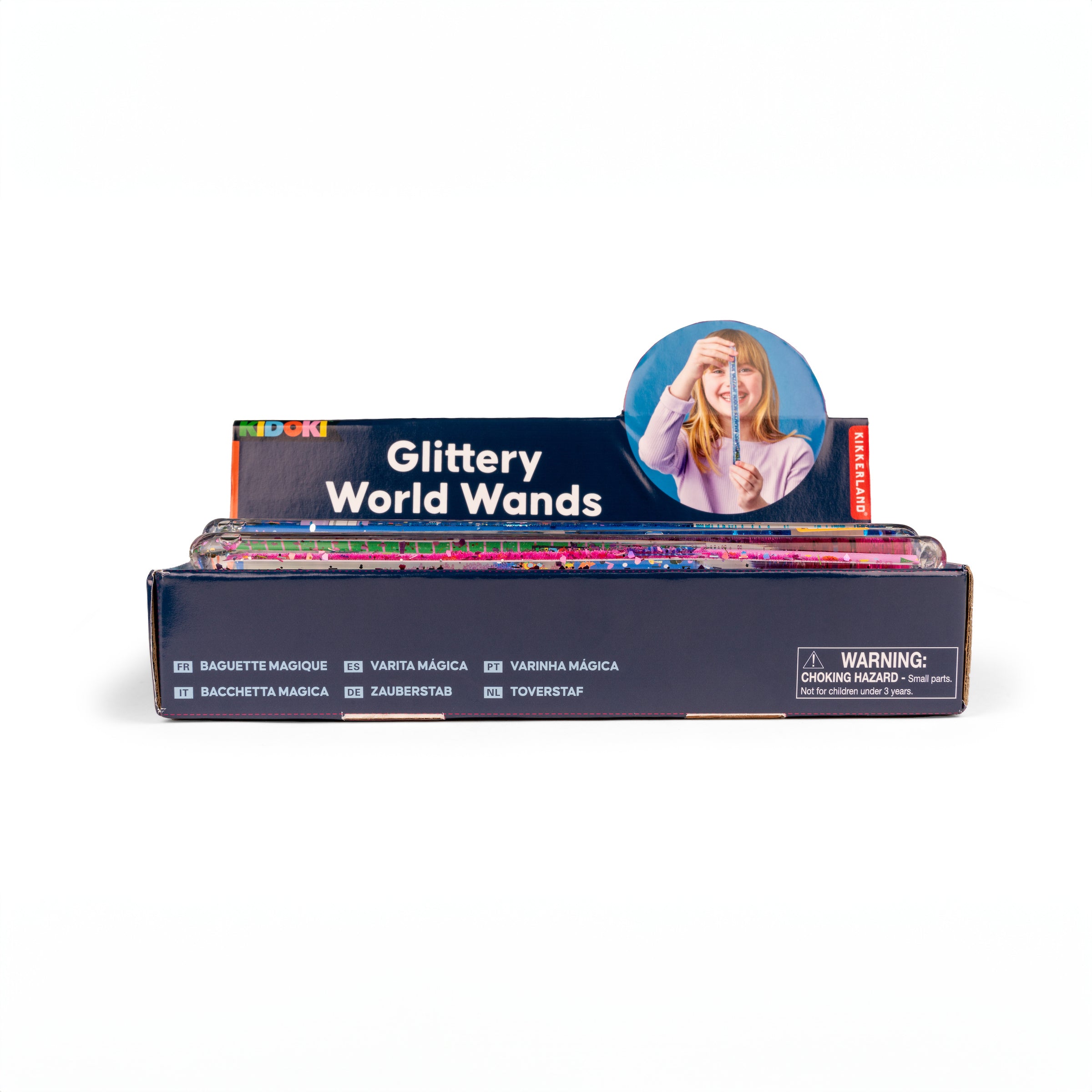 Glittery World Wands - Sparkling Magic Wands for Kids, Birthday Party Favors, Cosplay & Fantasy Play - Perfect for Dress-Up, Halloween Costumes & Fairy Tale Adventures