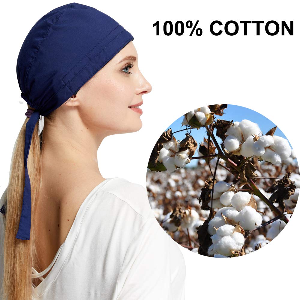 Super Absorbent Skull Caps with Built-in Sweatband - Moisture Wicking Bandana Headwear for Men & Women - 4 Pack Sweatproof Dew Rags for Sports, Workouts, Cycling & Outdoor Activities
