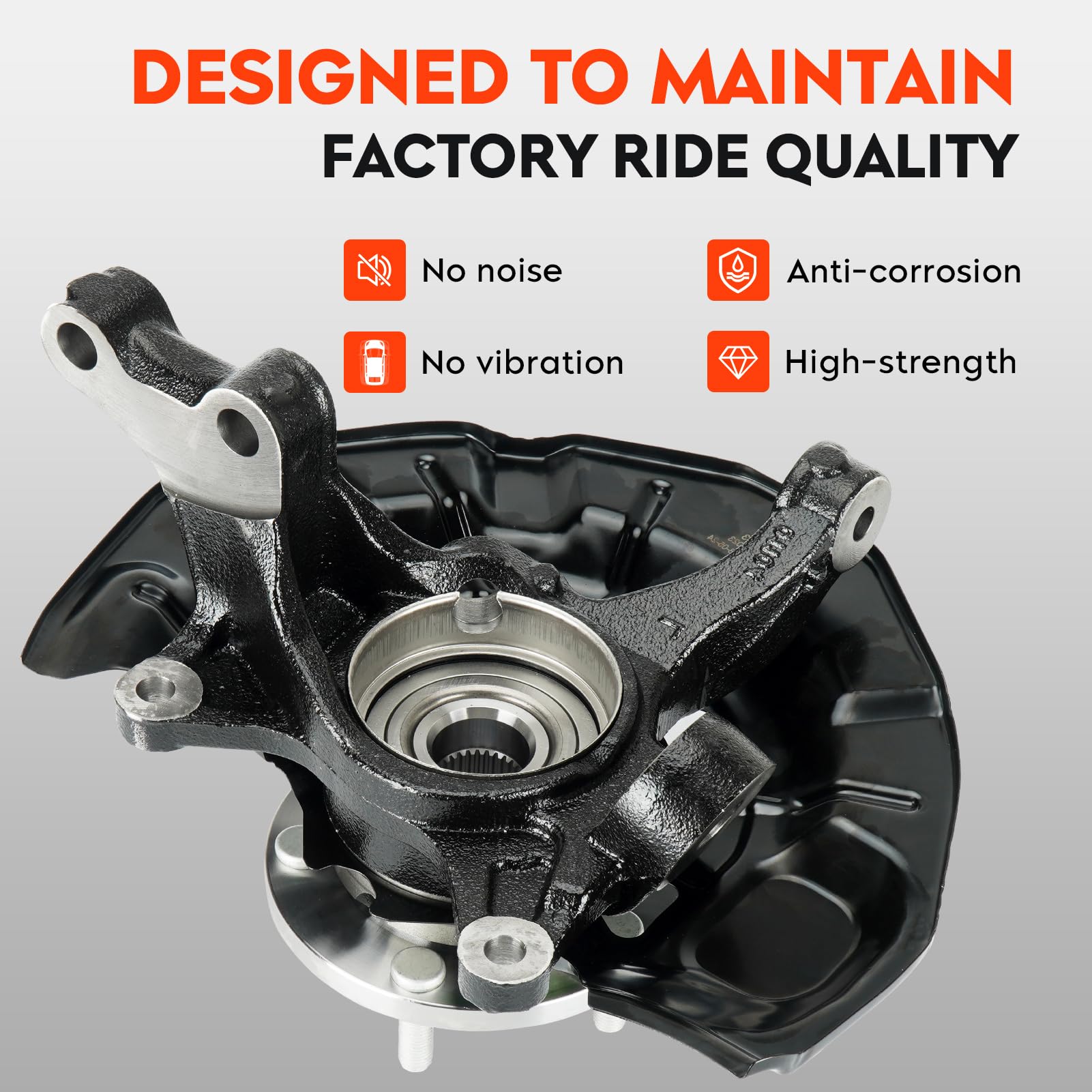 Front Steering Knuckle & Wheel Bearing Hub Assembly for Lexus ES350 2007-2012 & Toyota Camry 2007-2017 3.5L V6 - Right Passenger Side (Part #LK044, 686260, 686-260) - Perfect for Suspension Repair & Wheel Alignment