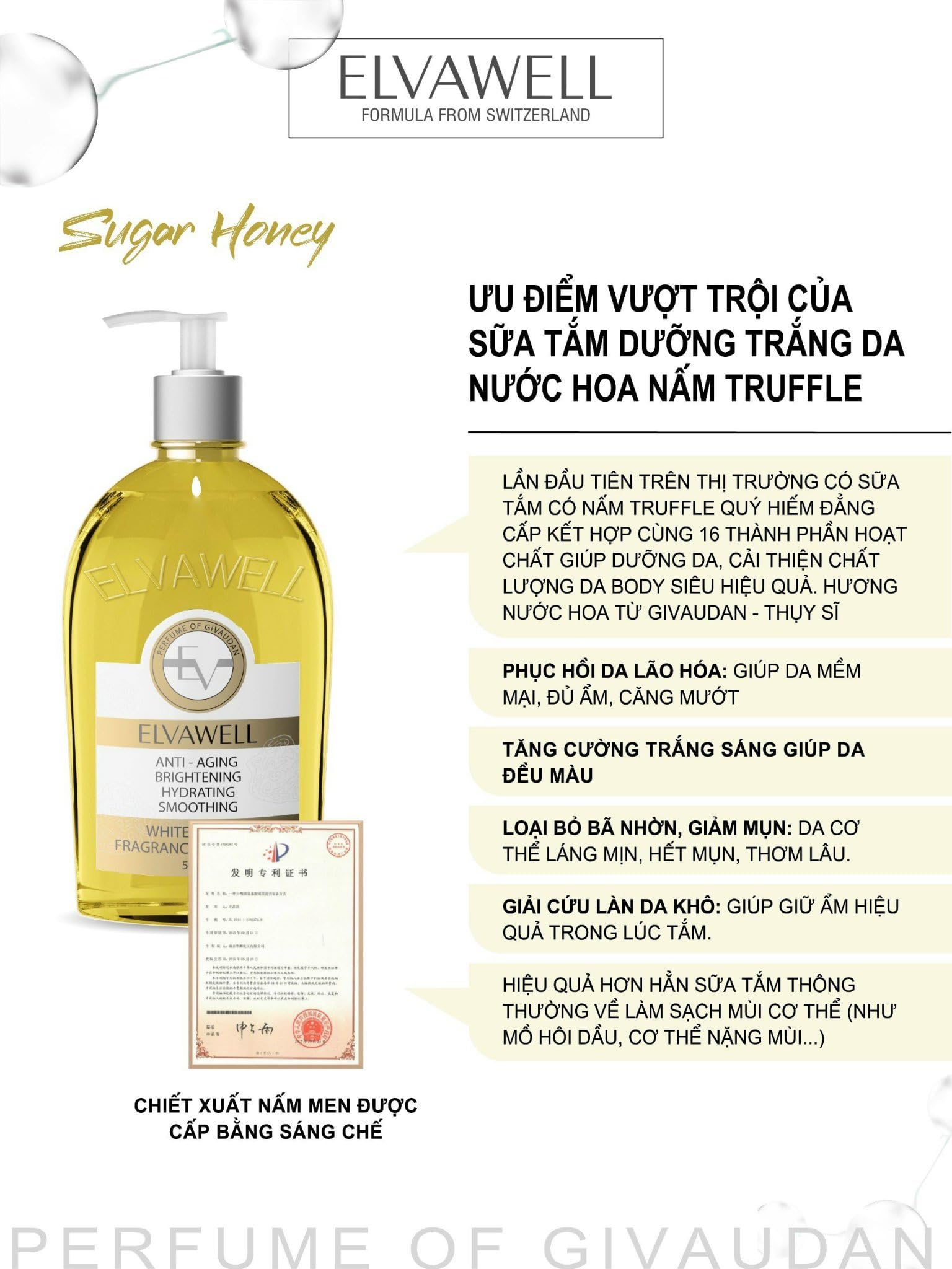 Natural Honey Sugar Body Wash 500ml - Moisturizing & Exfoliating for Soft Skin - Perfect for Daily Shower & Spa Relaxation