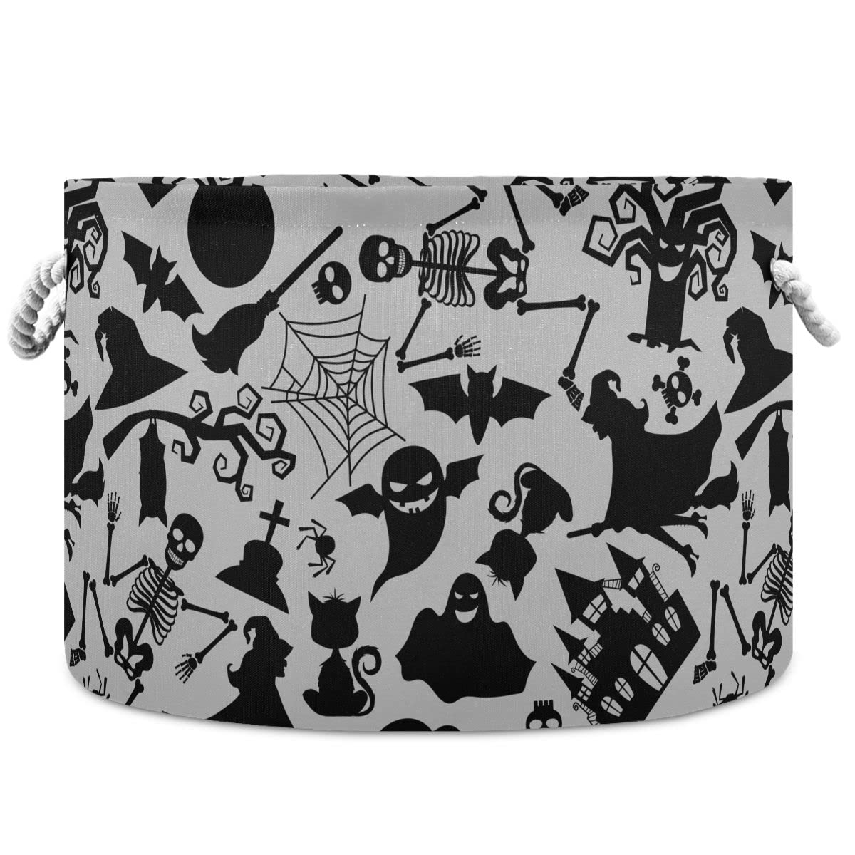 Large Halloween Witch Spider Storage Basket - Kids Toy Organizer, Nursery Clothes Hamper & Home Decor Bin for Toys, Books, Laundry | Perfect for Playroom Organization & Spooky Home Decor