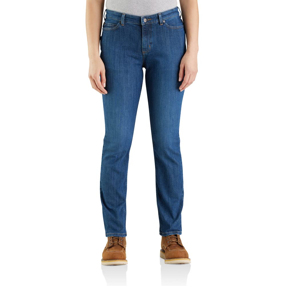 Carhartt Women's Rugged Flex Relaxed Fit Jeans - Durable Work Pants for Construction, Farming & Outdoor Activities