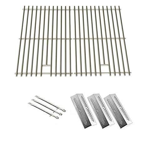Grill Pro BBQ Repair Kit - 3 Stainless Steel Burners, Heat Plates & Grates - Compatible with Models 226454, 226464, 236454, 236464 - Perfect for Outdoor Cooking, Backyard Grilling & BBQ Maintenance