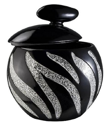 11.5 Inch Modern Zebra Print Decorative Storage Box - Perfect for Home Decor, Jewelry Organization & Gift Wrapping