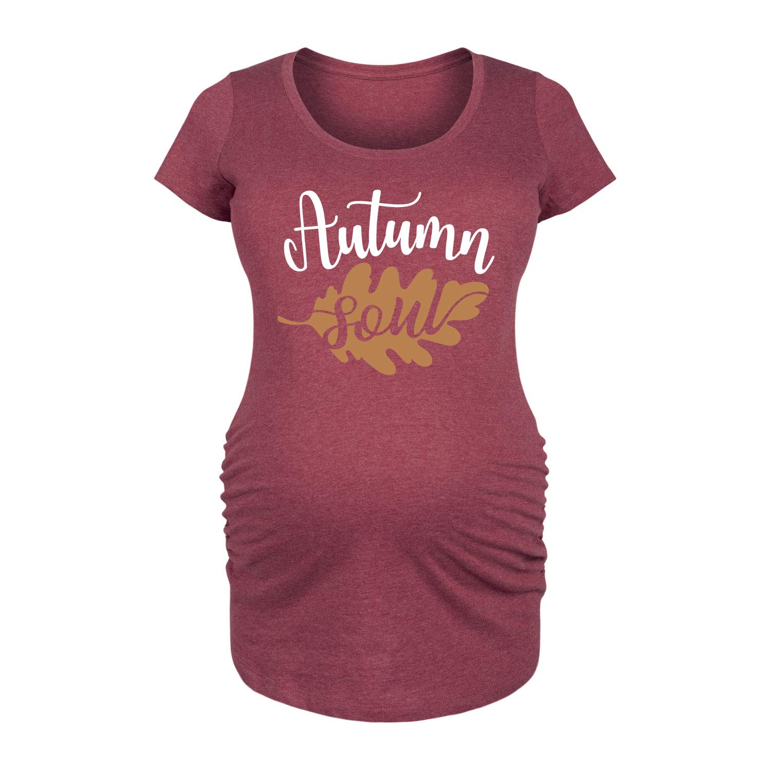 Bloom Maternity - Autumn Soul Maternity Scoop Neck T-Shirt for Pregnant Women | Soft Cotton Comfort Top for Pregnancy & Nursing | Perfect for Casual Wear, Maternity Photos & Everyday Comfort
