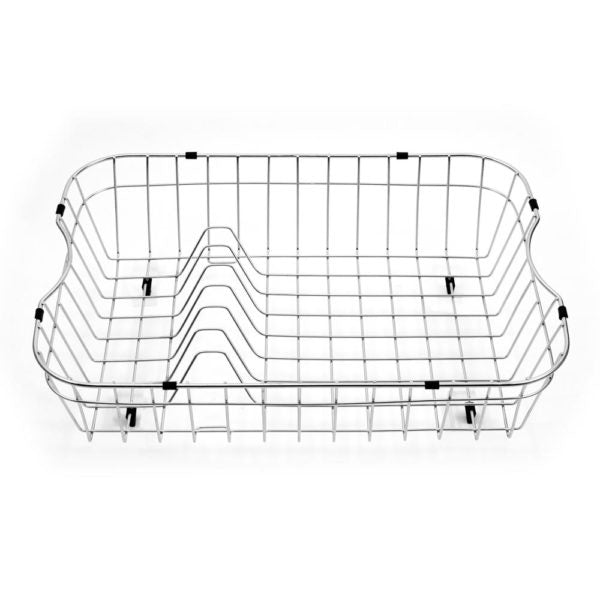 Hamat Stainless Steel Rinsing Basket with Plate Rack - 20.75 x 15.5 x 5.25 Inches - Commercial Kitchen Dishwashing & Drying Organizer for Restaurants, Cafes, and Home Use
