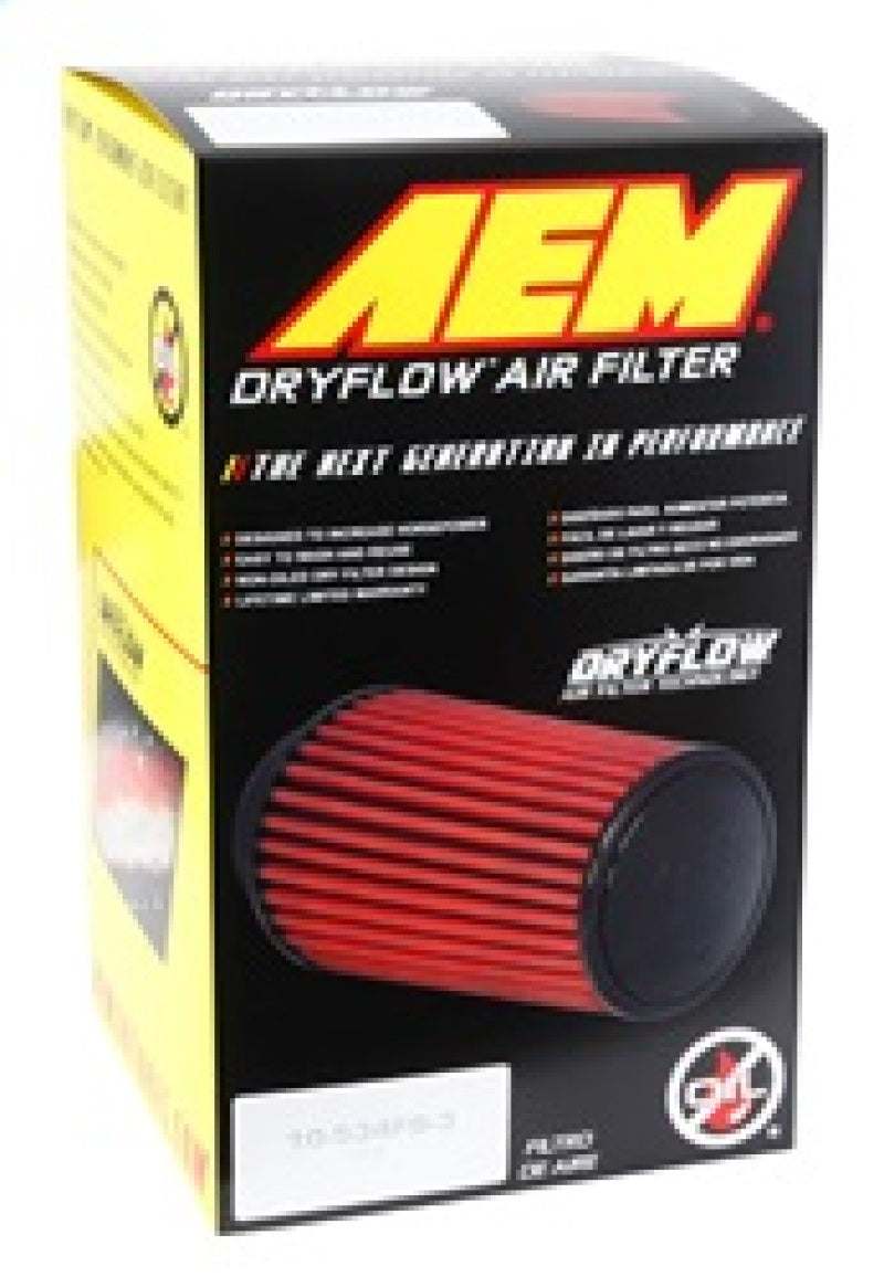 AEM DryFlow Performance Air Filter - Round Tapered 5