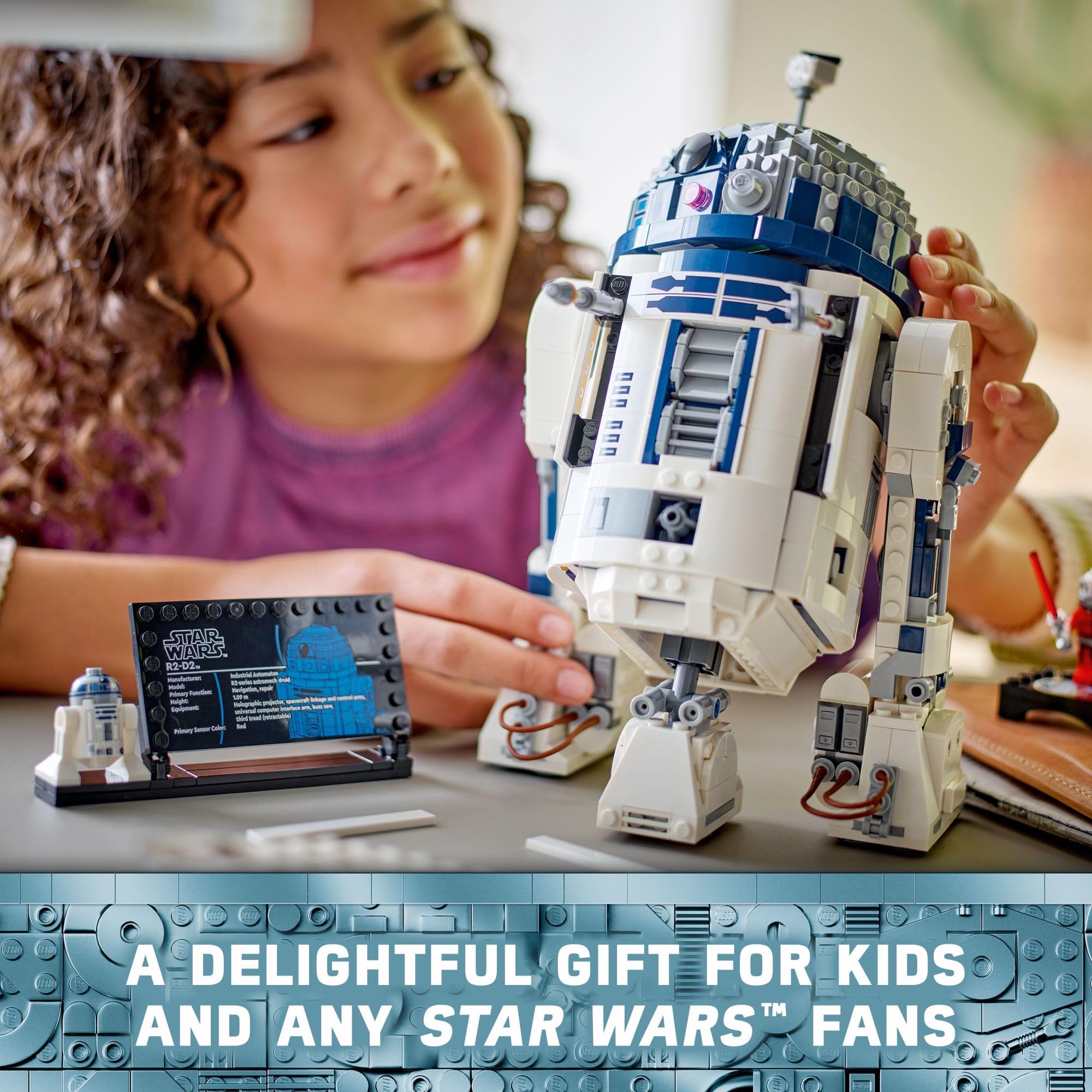 LEGO Star Wars R2-D2 Building Kit 75379 - 2314-Piece Collectible Droid Model for Adults & Kids 10+, Perfect for Display & Play - Includes Exclusive 25th Anniversary Darth Malak Minifigure - Great Gift for Star Wars Fans - Ideal for Home Decoration, Office Display & Creative Play