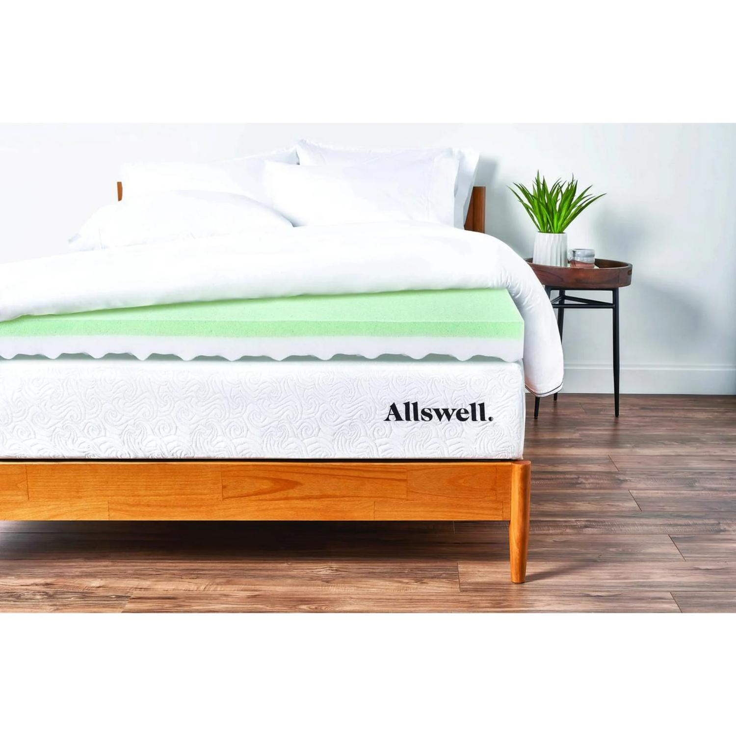 Allswell 00025978 Cooling Diamond Gel Memory Foam Mattress Topper - 4