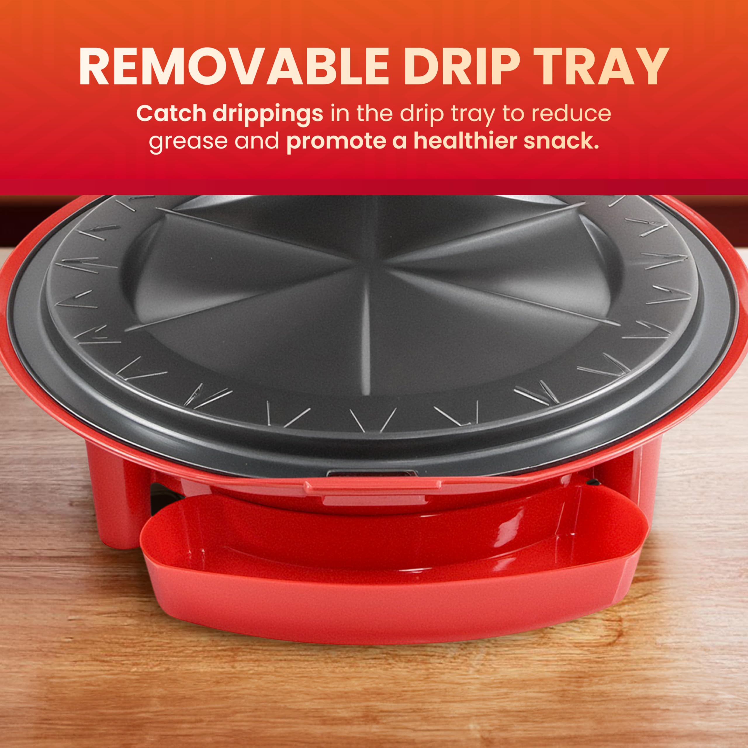 Elite Gourmet EQD-118 Electric Quesadilla Maker with Non-Stick 11