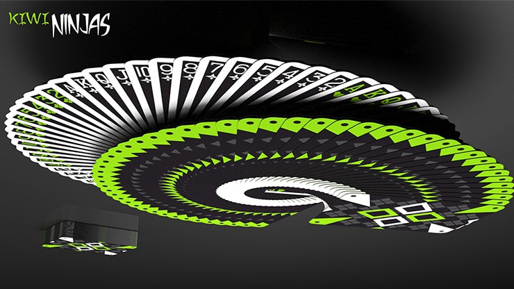Cardistry Kiwi Ninjas - Professional Playing Cards for Magic Tricks & Card Flourishing | Perfect for Magicians, Cardists & Beginners | Ideal for Performances, Practice & Gifts