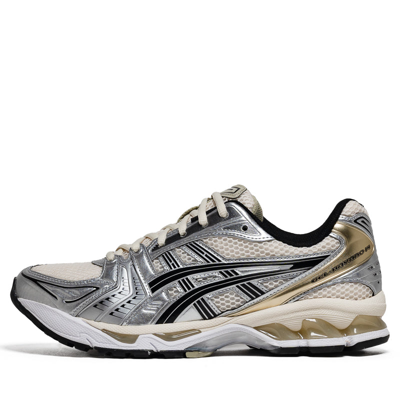 ASICS GEL-Kayano 14 Running Shoes for Men - Birch/Pure Silver - Lightweight Cushioned Sneakers for Jogging, Gym Workouts & Everyday Wear
