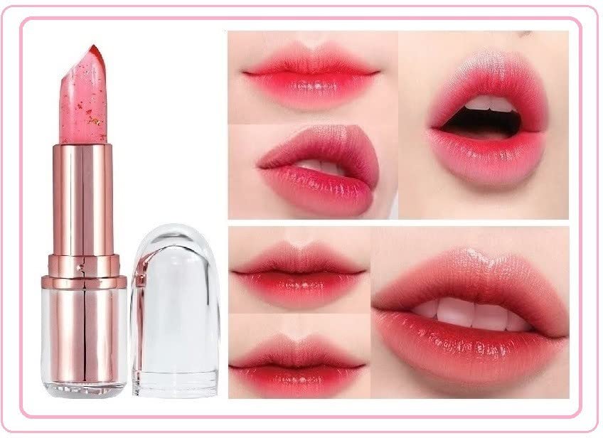 Long-Lasting Color Changing Gel Lipstick - Moisturizing & Hydrating Lip Balm for Women | Perfect for Everyday Wear, Date Night & Special Occasions
