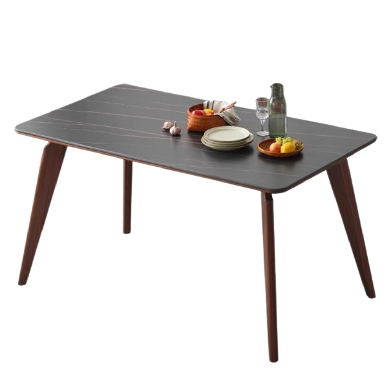 62.9x33.4x29.9 inch / 160x85x76cm / Rich Dark Walnut Color